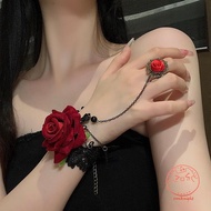 ironknight-Women Lace Floral Bracelet Lolita Gothic Cosplay Accessories