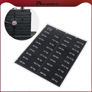 [Phenovo] Weight Stack Labels 4.5kg to 90kg Weight Tags Weight Block Label Sticker Weight
