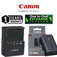 CANON LP-E6NH BATTERY / CANON LE-E6 CHARGER (1 YEARS WARRANTY) 1 TO 1 EXCHANGES BATTERY CHARGER LPE6