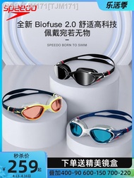 Speedo Speedo แว่นตาว่ายน้ำเคลือบเฟรมขนาดใหญ่23ปี,Biofuse2.0ใหม่กันน้ำกันหมอก HD สำหรับผู้ชายและผู้หญิง