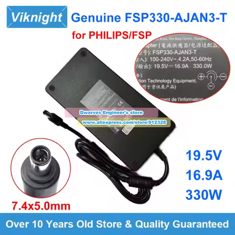 Genuine 19.5V 16.9A 330W Power Adapter FSP330-AJAN3-T AC Adapter Laptop Charger For PHILIPS FSP330AJ