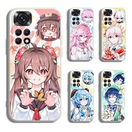 Redmi Note 11 11s 9T 9C 10A 9A 9 9s Pro + 4G 5G Genshin Impact hu tao Yae Miko Matte Case Soft Cover