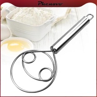 [Phenovo] Hand Danish Whisk Traditional Dutch Whisk Baking Pastry Blender for Bread