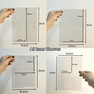 A5 Binder Photo Album Refill Sleeves 1/2/4P Inner Cards Storage 10Pcs Set for Photocard Home Decor