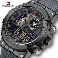 NAVIFORCE 9219 Men Business Sports Multifunction Chronograph TPU Strap Military Seiko movement waterproof  Original Watch