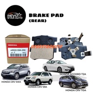 HONDA CRV CR-V S9A SWA TOA ACCORD T2A REAR BRAKE PAD 43022-S9A-A00