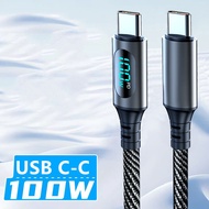 Type C TO Type C Fast Charging Cable PD 100W USB C TO USB C Display Cable for Xiaomi Poco F3 Realme 