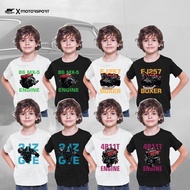 Baju Kereta Hotwheels Kanak Kanak ,Premium Quality Kids Car Hotwheels T-Shirt /ENGINE B6 MX5, EJ257 