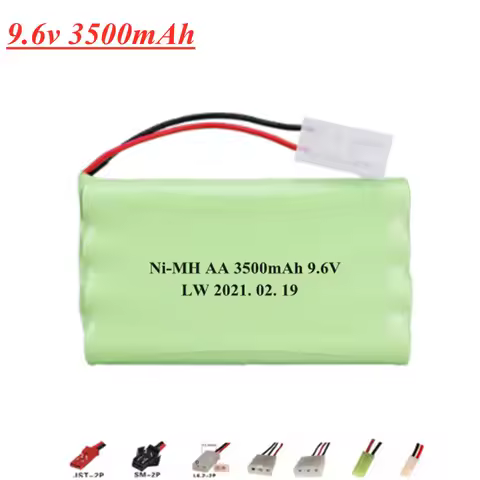 9.6V 3500mAh Rechargable Battery for RC toys Cars Boats Tank Trucks Trains AA Ni-MH 3000mAh 9.6v Bat