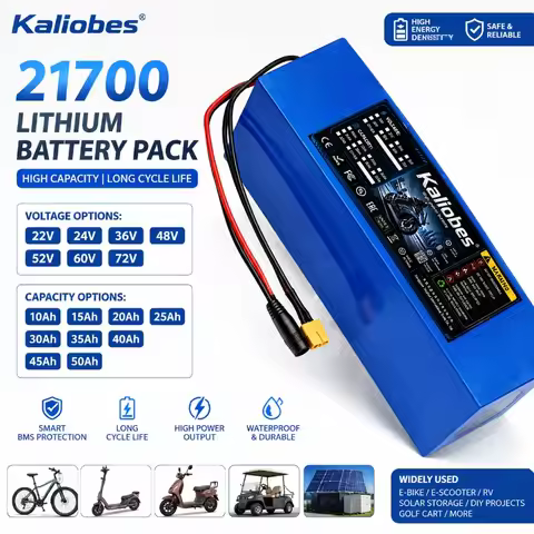 21700 Li-ion Battery 21V 24V 36V 48V 60V 72V battery 10Ah 15Ah 20Ah 25Ah 30Ah 35Ah 40Ah 45Ah 50Ah 6S