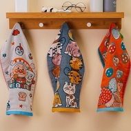 Pure Cotton Gauze Towel Children Gauze Children Towel Thickened Baby Towel Saliva Towel Cartoon Swea