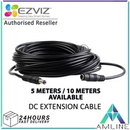 Ezviz12V Male Female DC Extension Cable Power Cord Suitable EZVIZ H3 5MP C8C C3W H8 Pro 3MP C4W 2MP 