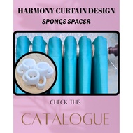 HARMONY CURTAIN DESIGN | CURTAIN SPONGE SPACER FOR THE RIPPLE EYELET / FOLD CURTAIN
