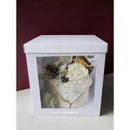(art carton) 25x25x25/25x25x30/25x25x20cm cake box, tall cake box, white tall box