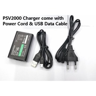 Sony PSP PS Vita 2000 PSVita PSV 2000 PSV2000 Travel Charger 5V 1500mA with Power Cord and USB Data 