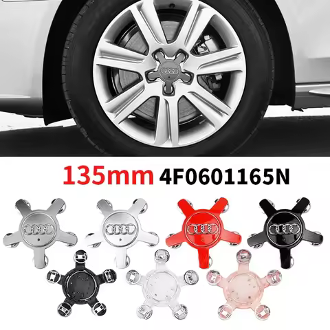 4pcs 135mm Car Wheel Center Cap Hub Covers Badge 4F0601165 4F0601165N For Audi A3 A4 A5 A6 A7 A8 S4 