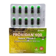 Proxidan 400mg 10 Capsules Antioxidant Antioxidant VITAMIN E D-ALPHA-TOCOPHEROL 400iu