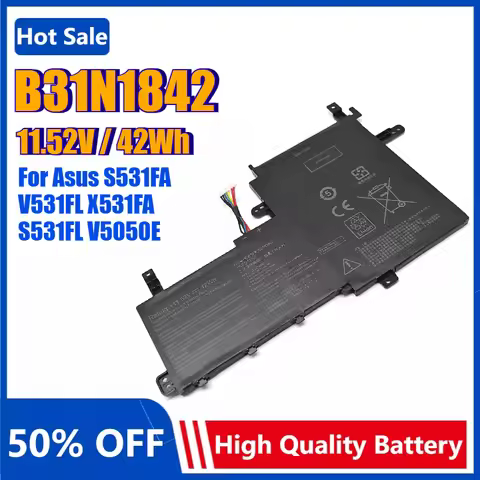 B31N1842 Laptop Battery For Asus VivoBook 15 M513UA X531FL X531FA X513EA S531FA S531FL K513EA V531FL