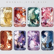 8Pcs/Pack Honkai: Star Rail Badge Anaxa Castorice Hyacine Cipher Tribios Aglaea Phainon Mydei Cospla