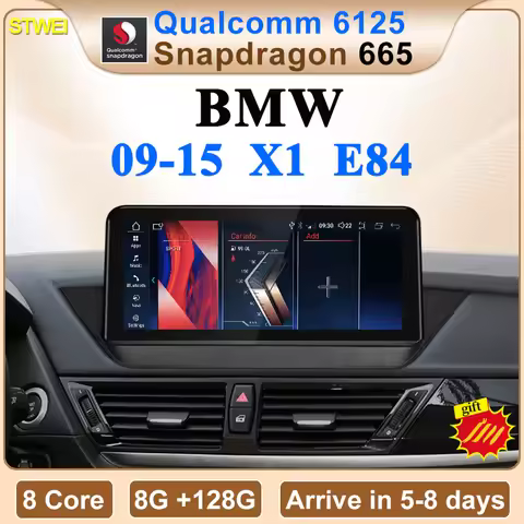 STWEI NEW ID8 Snapdragon665 10.25inch 8G 128G Android12 For BMW X1 E84 Car Video Players Bluetooth C