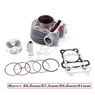 GY6 125 150cc upgrade to GY6 200cc 61mm add more power 30% 152qmi 1P52QMI 157QMJ 1P57QMJ Engine for 