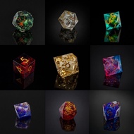 Sharp Edge Dice D4 D6 D8 D10 D12 D20 D100 (1 Piece 1die) | DnD D&D MTG RPG TRPG Magic Board Game