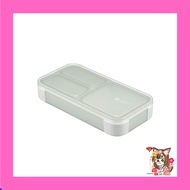 【Direct from japan】 Foodman Bento Box Thin Bento Box 400ml [ Antibacterial ] Light Gray Juice Leak R