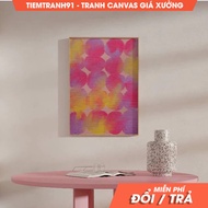 Wall Painting, Colorful Dots Geometric Wall Art, Colorful Big Polkadots Painting Printable Art, come
