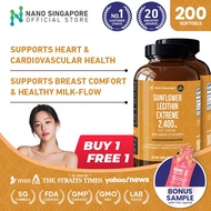 [Buy 1 Get 1 Until 16 JUNE] Sunflower Lecithin Extreme 2,400mg - Heart & Cardiovascular Health, Supp