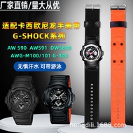 Tali Jam Tangan Perdagangan Asing Serasi dengan GSHOCK Casio AW591MS AW590 AWGM100 MCW100H Jalur Jam