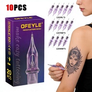 10Pcs/box Premium Tattoo Cartridge Needles  RS/M1/ RL/RM, Disposable Sterilized Needles for Tattoo M