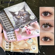 YOUNGSTAR Glue-free False Eyelashes U Shape Natural Curly Dense Segmented Lash Eyelash Extensions fo