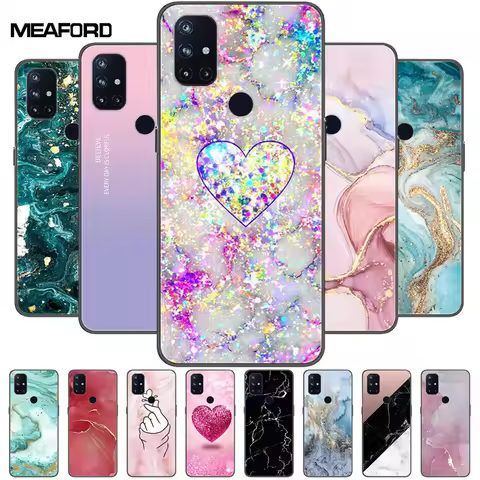 For OnePlus Nord N100 5G Cases N100 N200 Marble Soft Silicone Back Cover for OnePlus Nord N 100 Phon