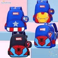 SSUNSHINE Children School Backpack, Spiderman Elsa HelloKitty  Captain America Student Bag, Kawaii Large Capacity School Accessory Shoulder Rucksack School