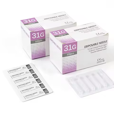 100pcs/box Disposable 31G Needle 4MM 6MM 13MM Small Needles Hand Tools