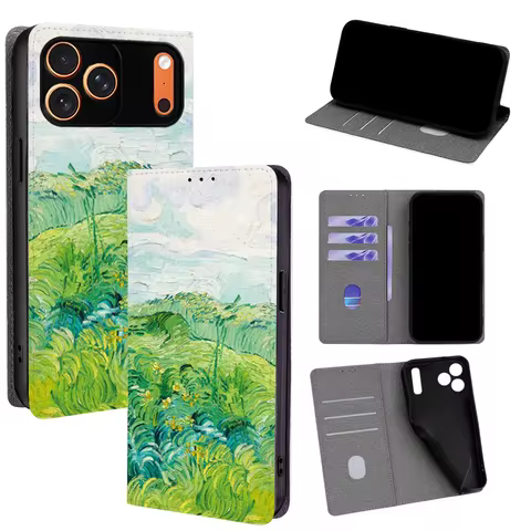 Colorful Pattern Magnetic Flip Phone Cover for Oppo Find X6 X5 X3 X9/X8 X7 Ultra/R15 K13 Turbo Pro A