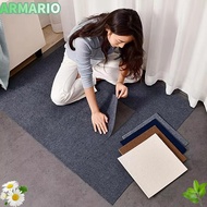 IARMARIOQR Carpet Floor Tiles Sticker, 40x40cm Self Adhesive Rug Carpet Tiles, DIY Peel and Stick So
