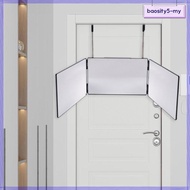 [BaositydaMY] 3 Way Mirror 360 Viewing Angle Folding Trifold Mirror with Telescoping Hooks