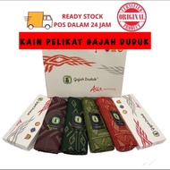 Kain pelikat gajah duduk asia kembang/gajah duduk asia/kain sarung gajah duduk asia/kain pelikat ten