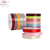 Large roll of plain silk ribbon 2.5cm x 80yards for wrapping flowers to tie gifts and decorate event