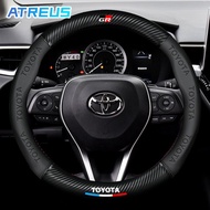 Toyota GR Car Steering Wheel Cover 3D Printing Logo Anti-slip Steering Wheel Protector For Toyota Vi