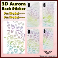 Samsung A8 Star A8 A8+ A8s A91 A90 A9 A9 Pro Xcover 6 5 4 4s 3 / 3D Aurora Mobile Back Sticker