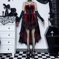 Váy Cosplay Đen Xanh Cổ Điển Loli Đầm Váy Dài Màu Trắng Tay Bồng Cổ Điển Váy Dài Cho Nữ Đầm Váy Đầm