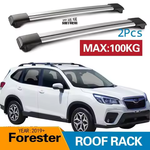 2Pcs Roof bars For SUBARU Forester 2019 2020 2021 2022 2023 Aluminum Alloy Side Bars Cross Rails Roo