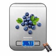 Digital Food Kitchen Scale, Capacity 11lbs/5kg, Precision 1g, 5 Units (Grams/Ounces/Pounds: Ounces/M