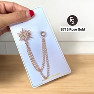 Latest Motif Chain Pin Brooch B712 - B717