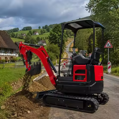 2 Ton Mini Excavator Euro 5 CE Certified Compact Hydraulic Crawler Digger Construction Equipment