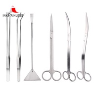 Aquarium Scissors Tweezers Tool Fish Tank Plants Wave Scissors Water Grass Stainless Cleaning Tools 
