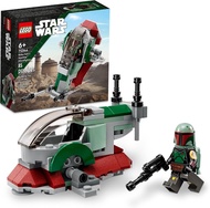 LEGO Star Wars Boba Fetts Starship Microfighter 75344 Building Toy Vehicle with Adjustable Wings and