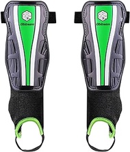 Obbsen Soccer Ankle Shin Guards for Kids Youth Adults, Protective Shin Pads with Ankle Sleeves | Boys and Girls